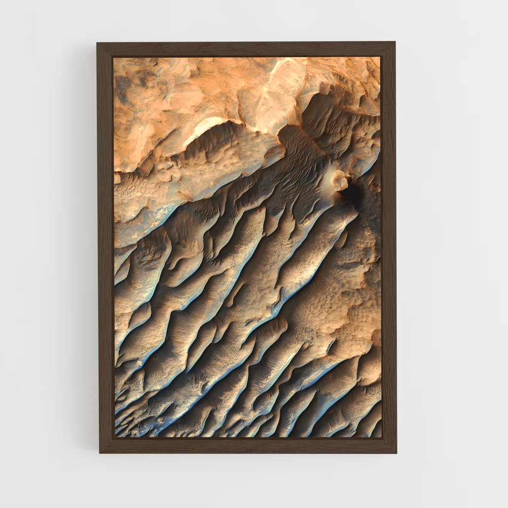 Poster Dunes Martiennes – affiche Système solaire (vue 5)